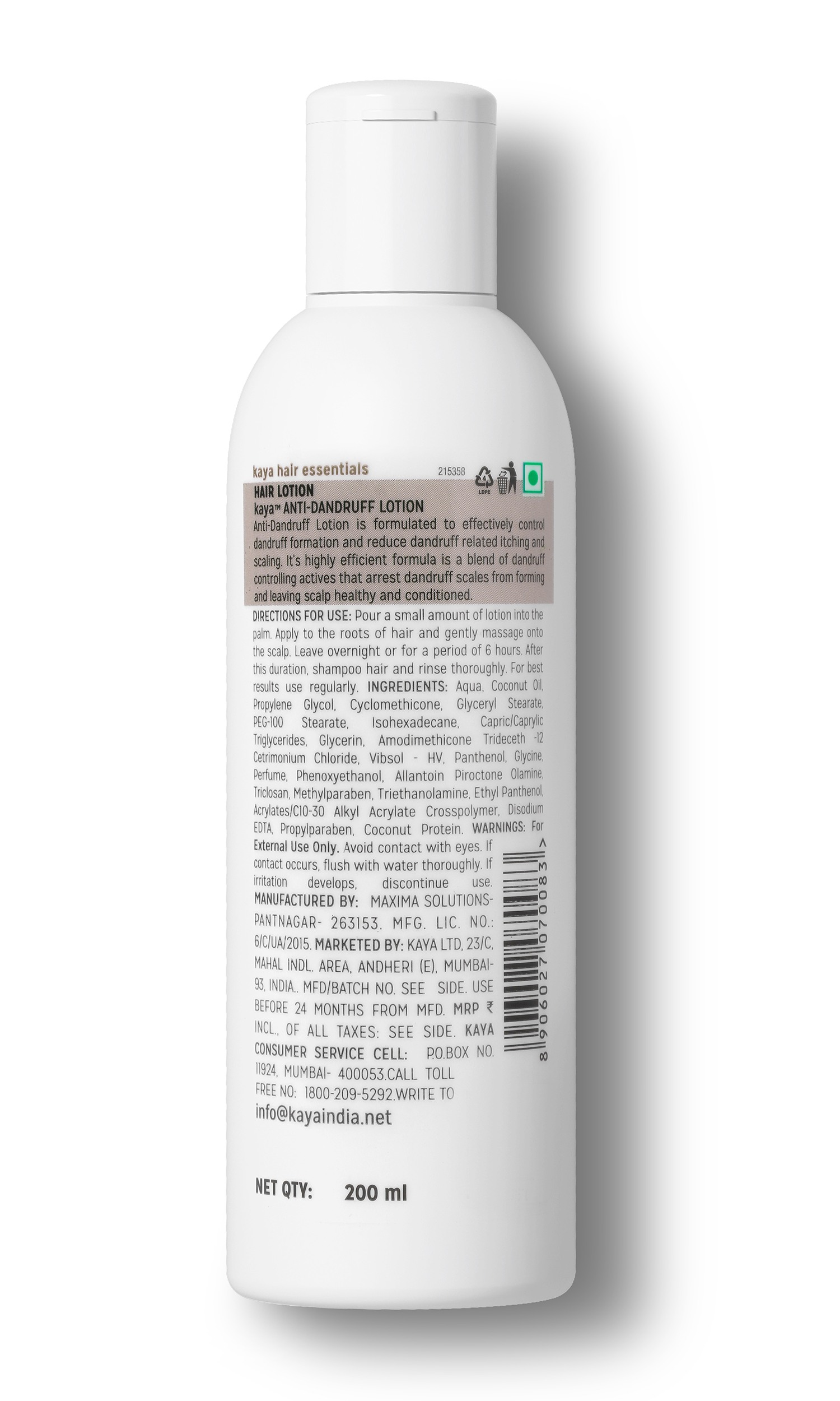 kaya Anti-Dandruff Lotion view 2