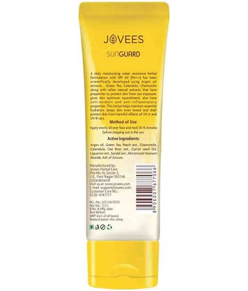Jovees Herbal Sun Guard Lotion SPF 60 PA+++ 3 in 1, Even Tone Skin For All Skin 50ml (Pack of 1) view 2