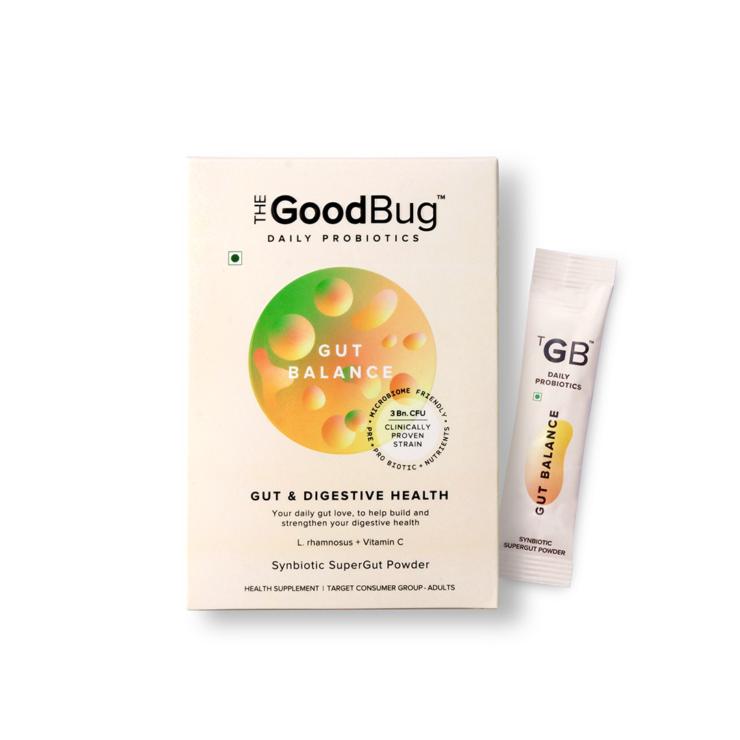 The Good Bug Gut Balance Synbiotic SuperGut Powder 1.2 Gms (Pack of 15 Sticks)