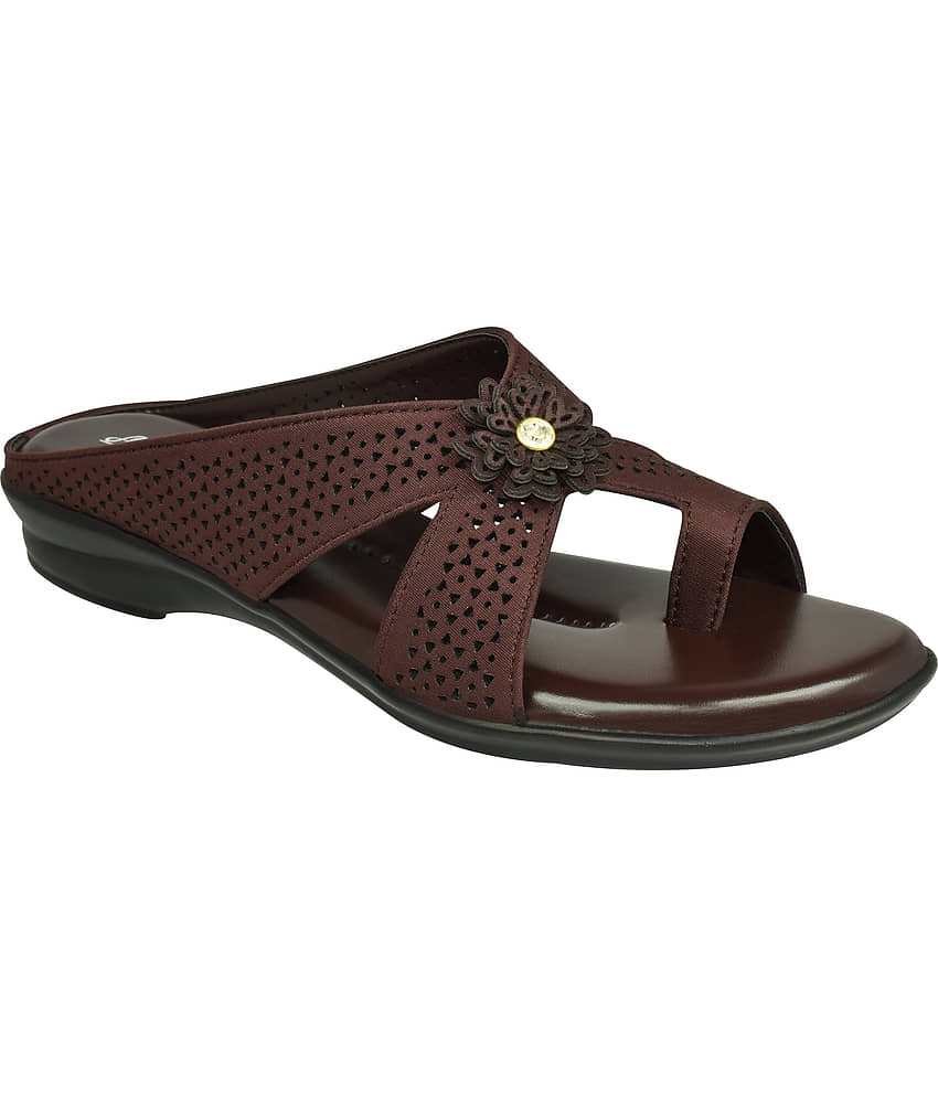 Ajanta Brown Women's Flats view 2