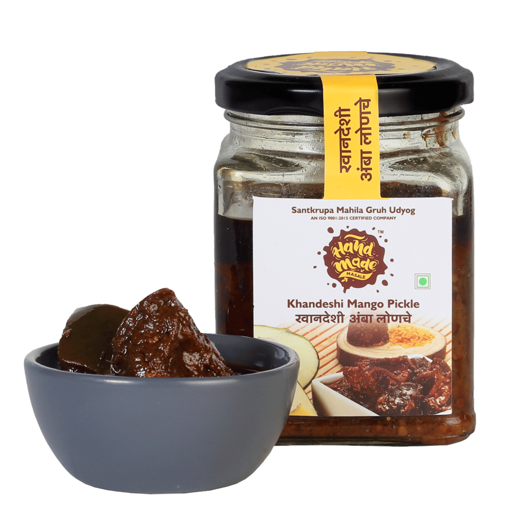 Handmade Masale Khandeshi Mango Pickle - Authentic Taste of Maharashtra view 2