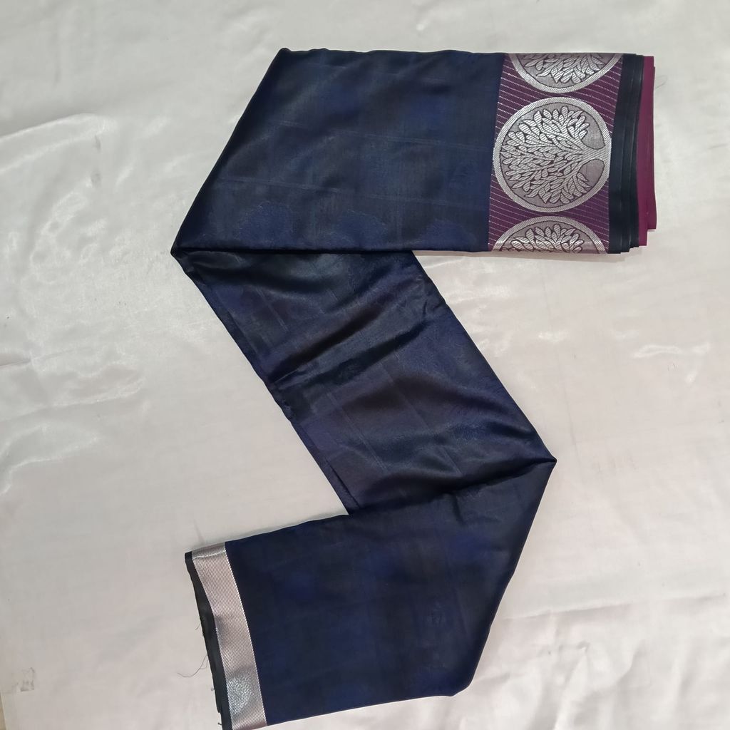 Poonthamil Silk Cotton Saree with Blouse view 2