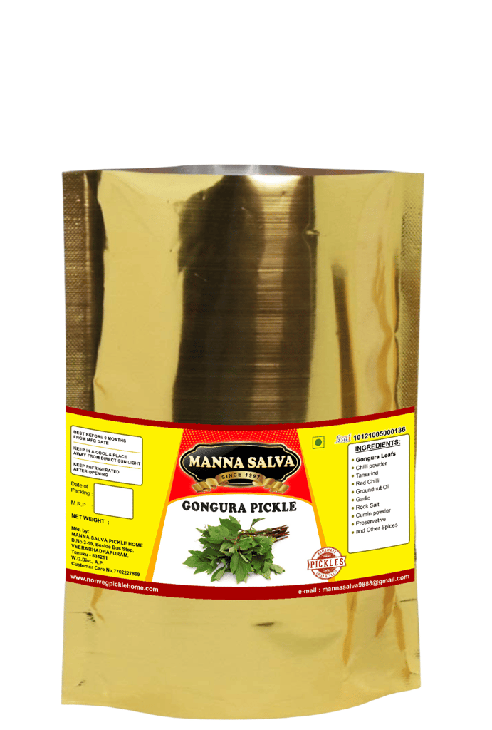 Manna Salva Pickles- Gongura Pickle - Veg Pickle view 2