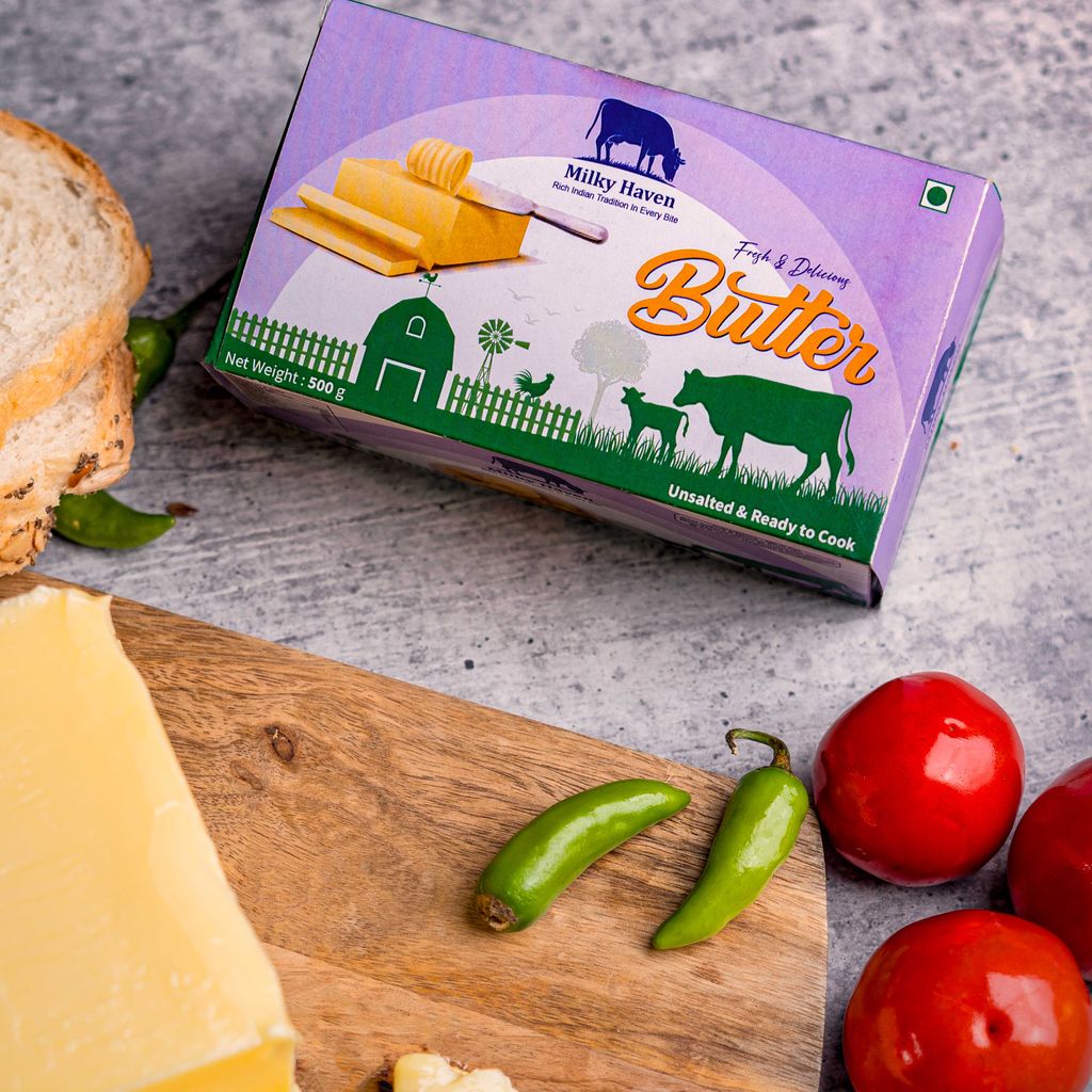 Milky Haven Unsalted Butter 500Grms view 2