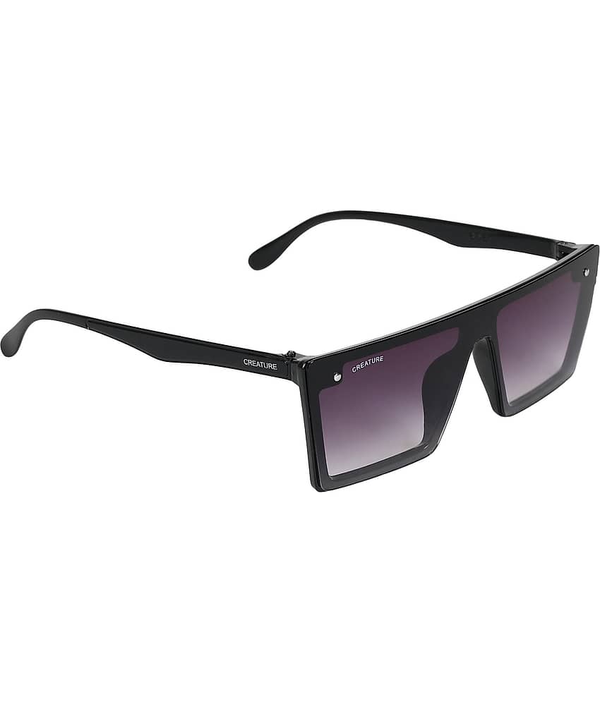 Creature - Black Rectangular Sunglasses ( Pack of 1 ) view 2