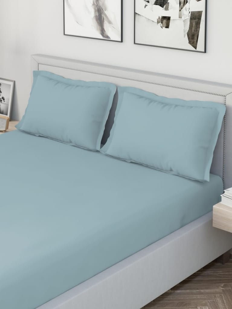 DDECOR - Spectrum Collection 100% Cotton Dyed Pattern 180TC Super King |274 CM X 274 CM| Blue view 2