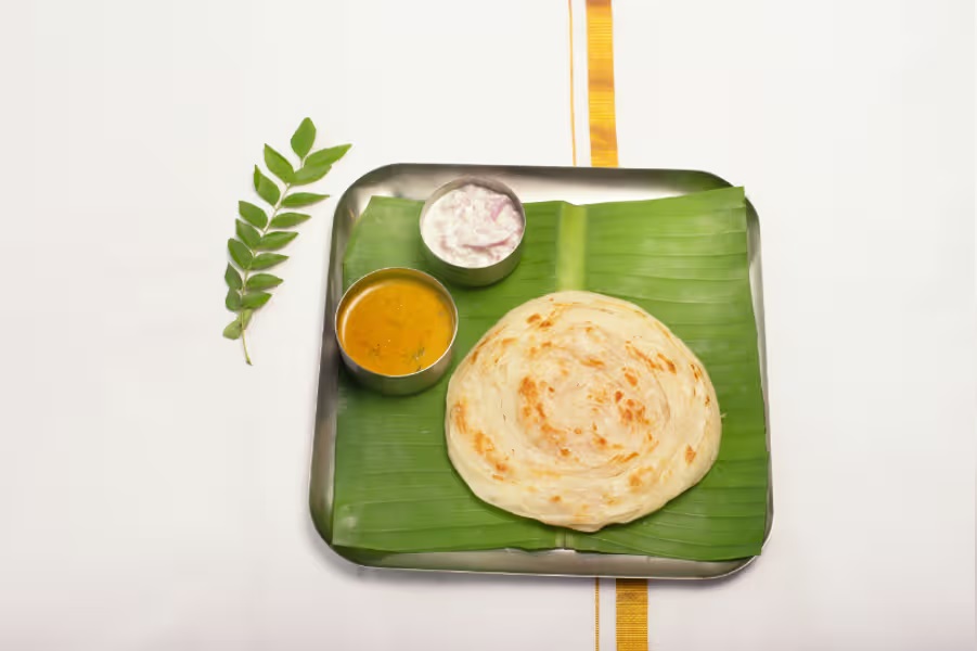 Bun Parotta (2 Pcs)