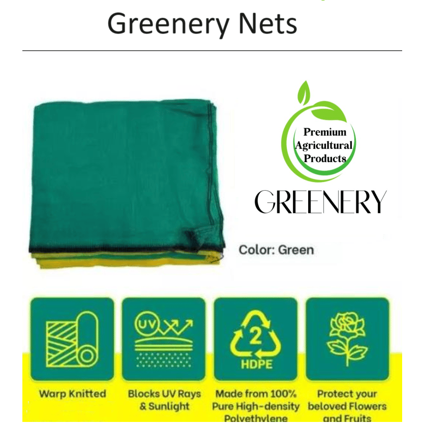 Greenery (7Ft'x10Ft')- Green Shade Net, 75% Sunlight Block For Gardening/Plants/Balcony Portable Green House (Green) view 2