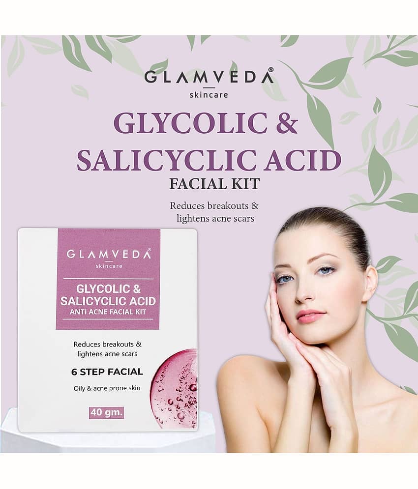 Glamveda Less Than 3 Times Use Facial Kit For All Skin Type Aloe Vera 40gm ( Pack of 1 ) view 2