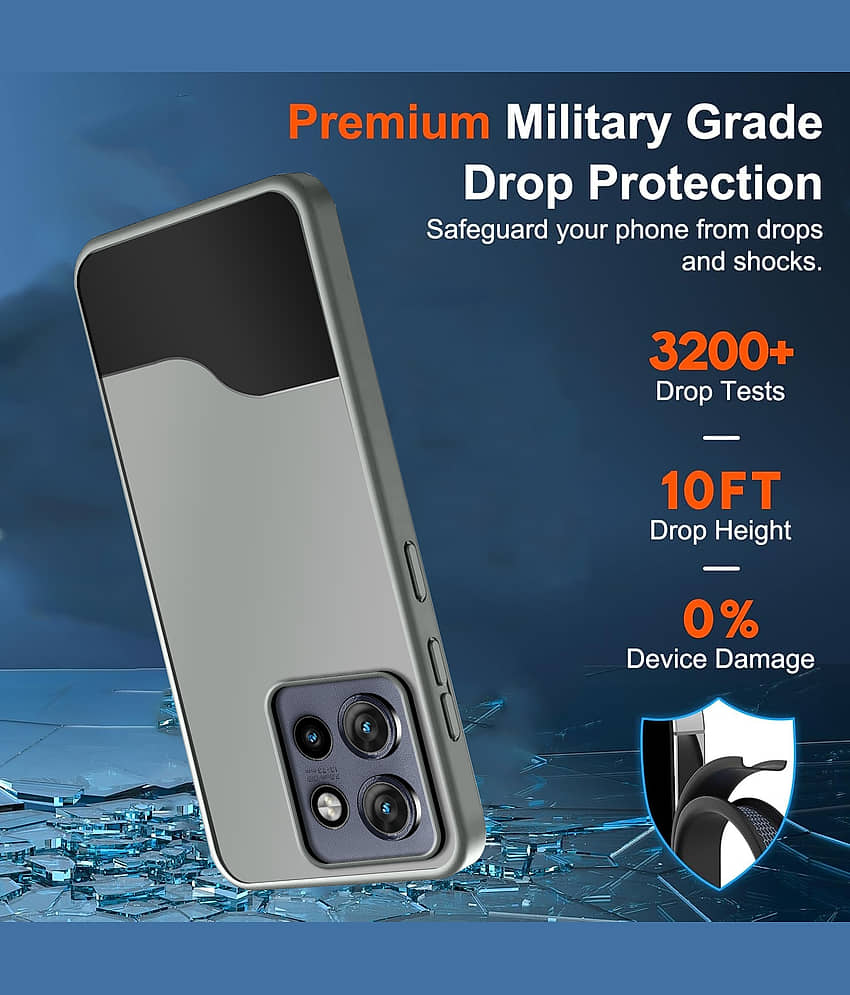 BIG WINGS Shock Proof Case Compatible For Polycarbonate Moto Edge 50 Neo 5G ( Pack of 1 ) view 2