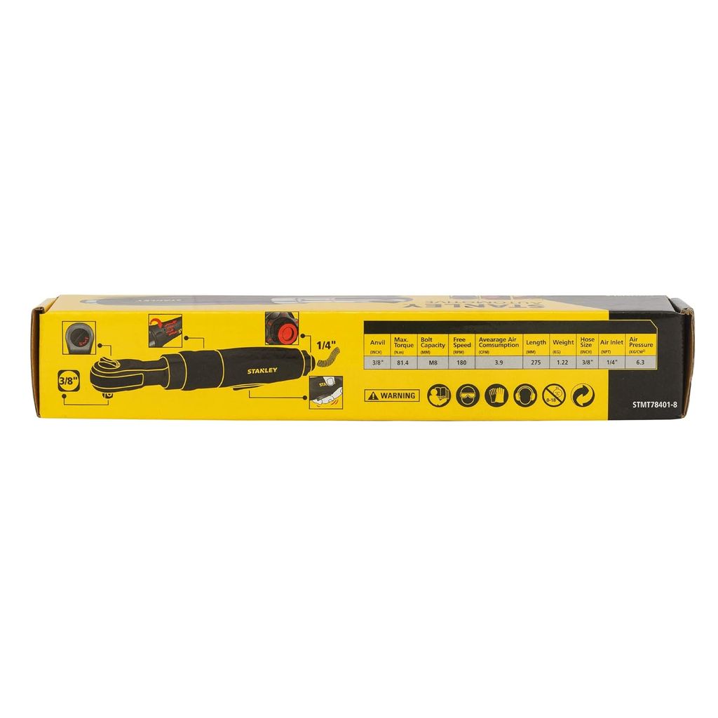 Stanley Ratchet Wrench 3/8" Ratchet Wrench 81.4 N-M (60 Ft-Lbs) STMT78401-8 view 2