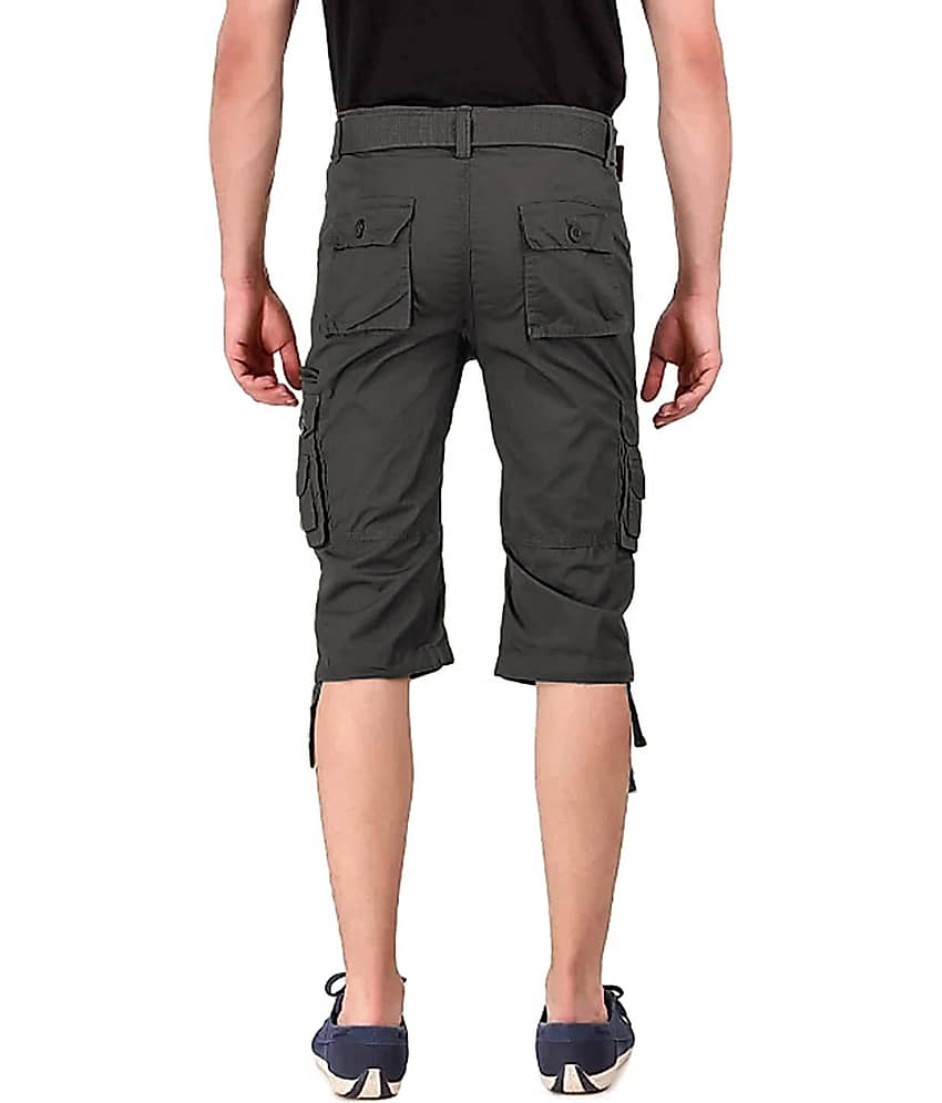Reoutlook Blue Cotton Blend Men's Three-Fourths ( Pack of 1 ) view 2