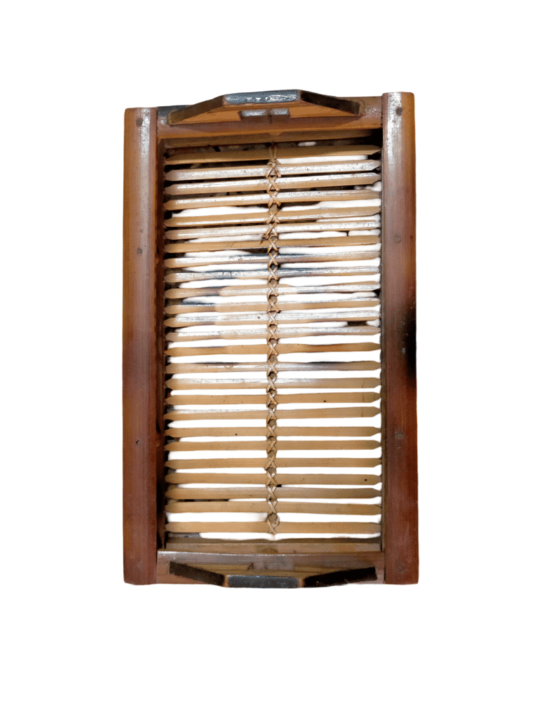 Rectangular Bamboo Serving Tray with Handles view 2