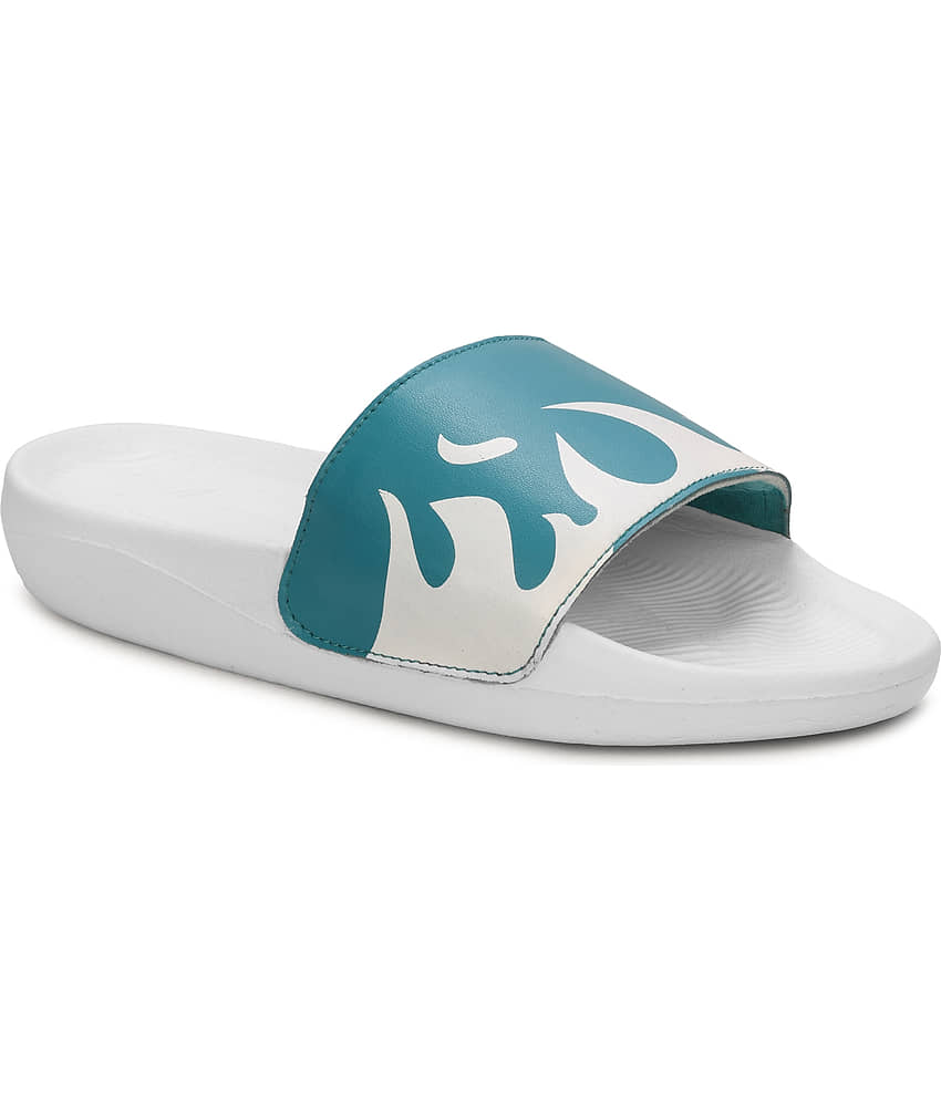 PERY PAO Sea Green Men's Slide Flip Flop view 2