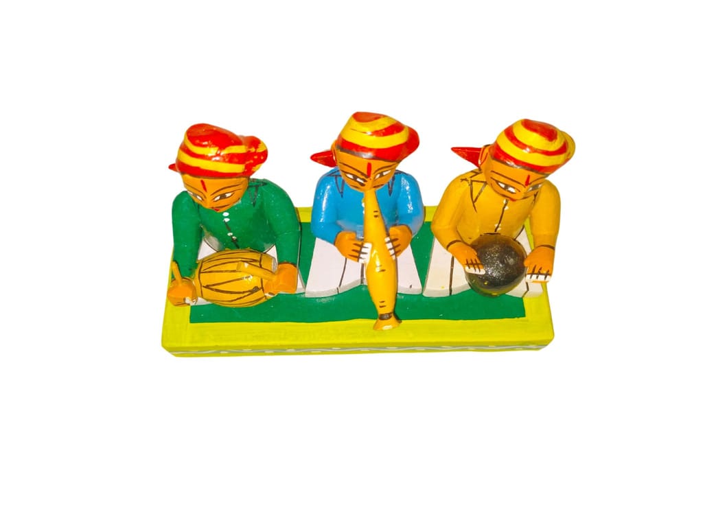 Kondapalli Handicrafts Wooden Sannai Melam view 2