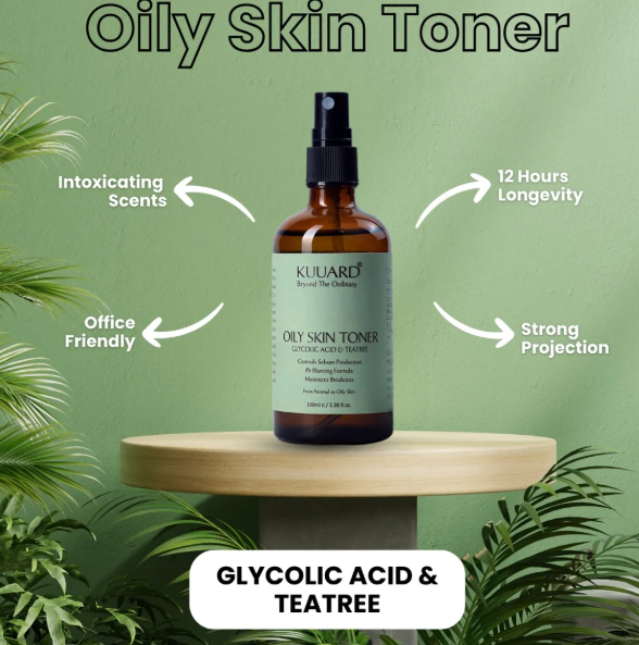 kuuard Oily Skin Toner | Fights Pimples,Tightens Pores & Controls Oil | Glycolic Acid & Tea Tree view 2