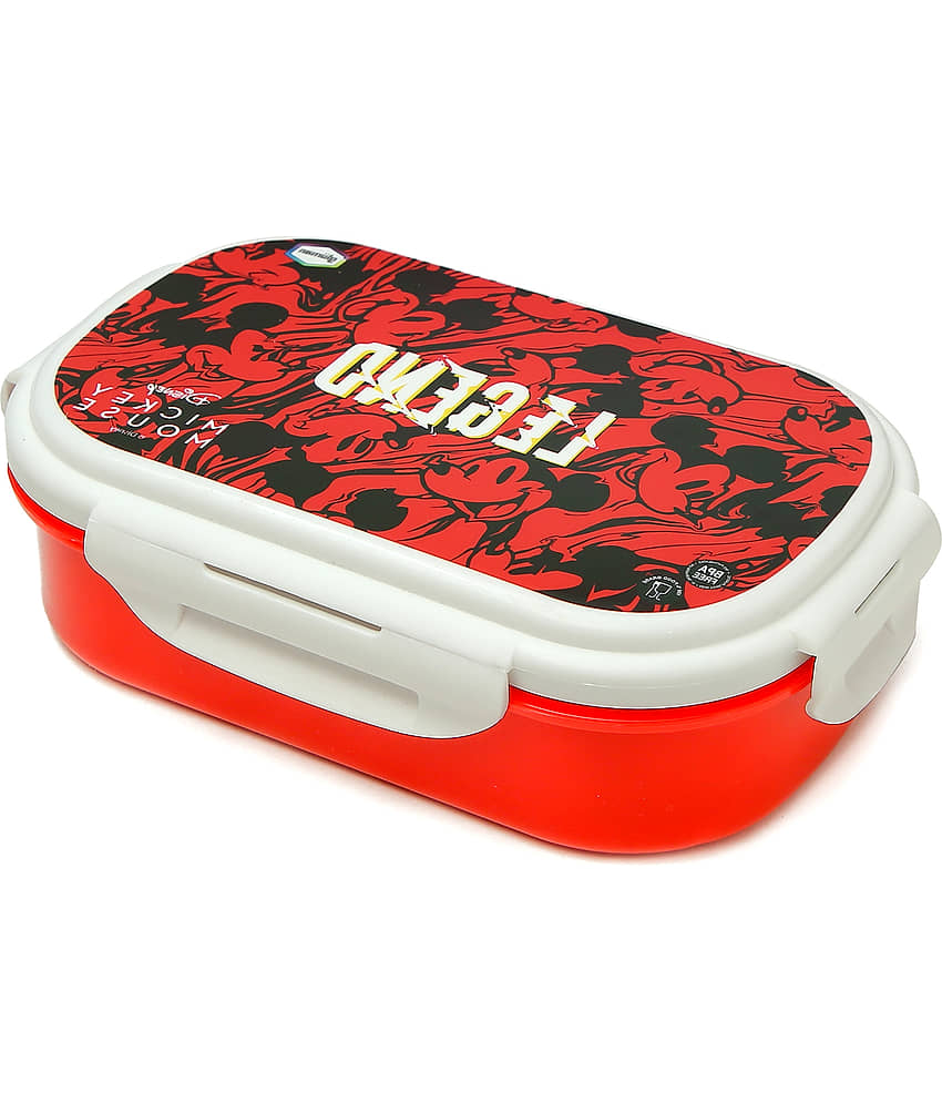 Gluman - Red Stainless Steel Lunch Box ( Pack of 1 ) view 2