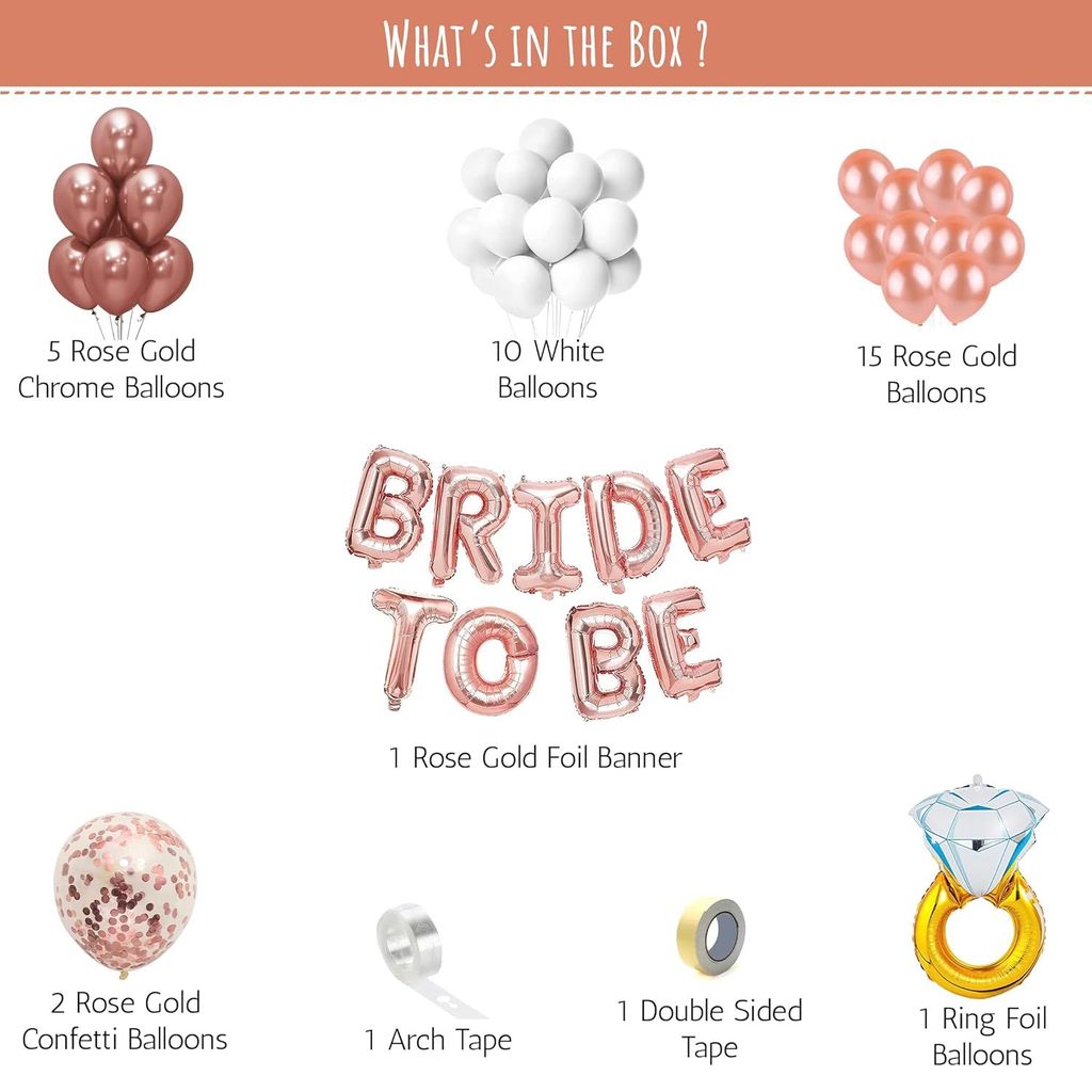 Bride To Be Decoration Set for Bachelorette Party Decorations view 2