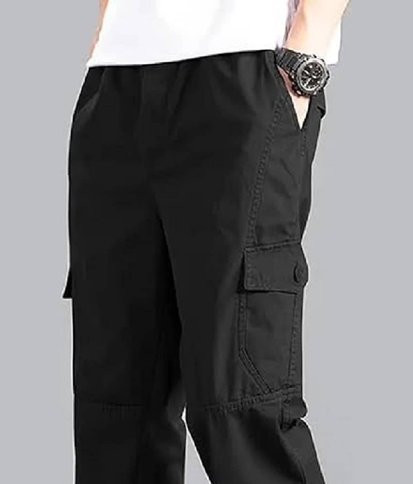DWIDEN Loose Men's Cargos - Black ( Pack of 1 ) view 2