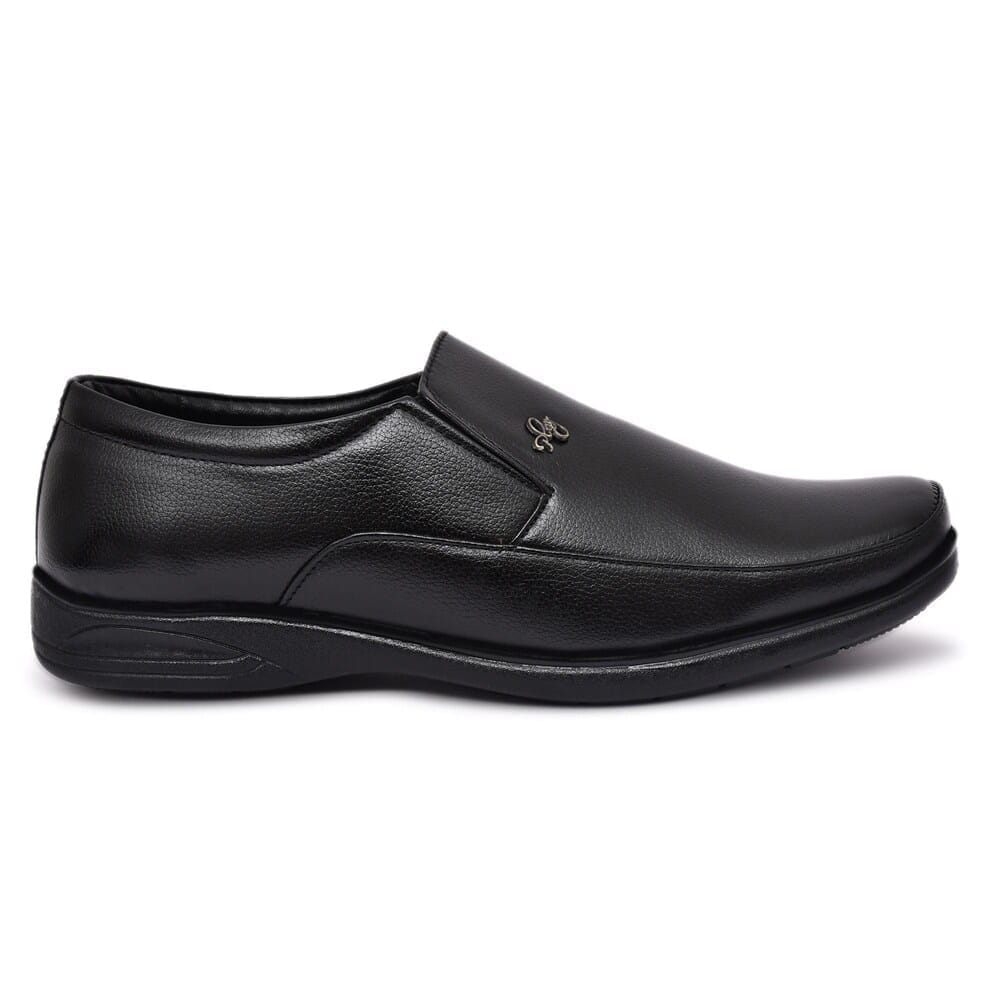 WUGO::Latest Trendy Men Formal Shoes|Black Moccasin Shoes|Office Shoes For Men's & Boys (Free Home Delivery) view 2