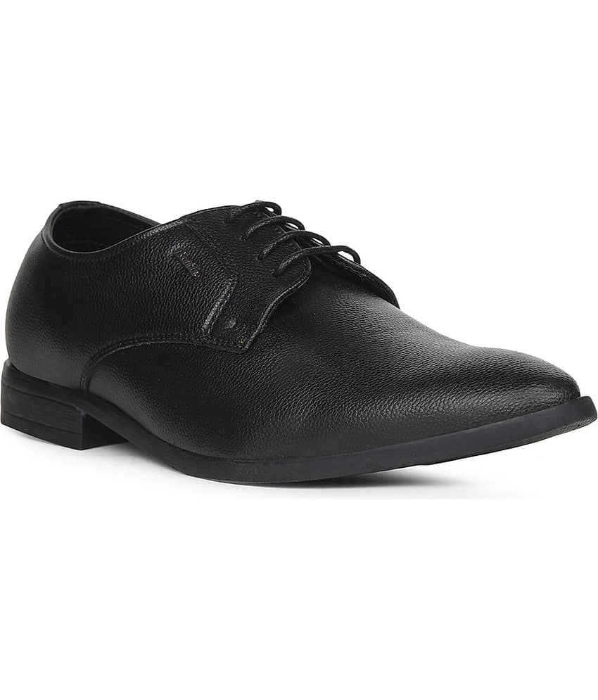 Bata Black Men's Derby Formal Shoes view 2