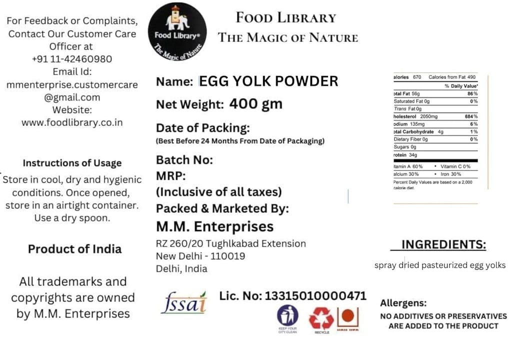 Food Library - Premium Egg Yolk Powder view 2
