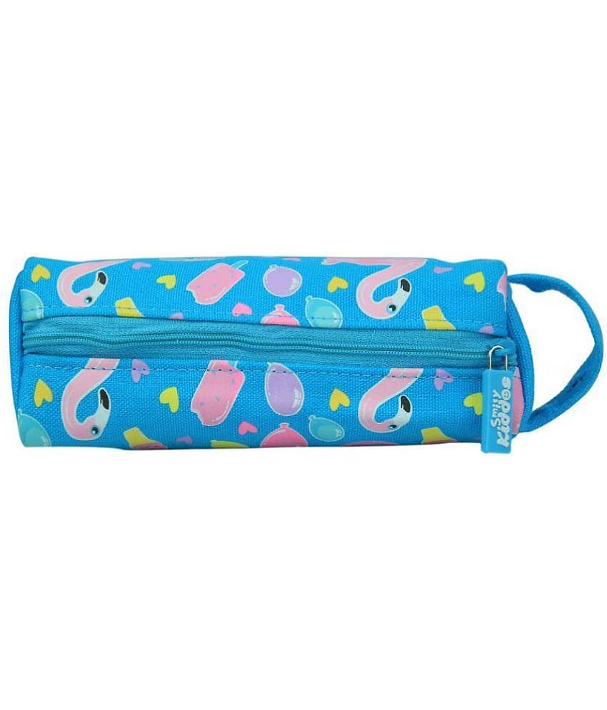 Smily Pencil Pouch (Light Blue) | Pencil Cases for Kids |Kids Stationary | kids & School Pencil Case | Boys & Girls Pencil Case | Cute Pencil Cases | Pencil Pouch For Girls Stylish | Children Pencil Case view 2