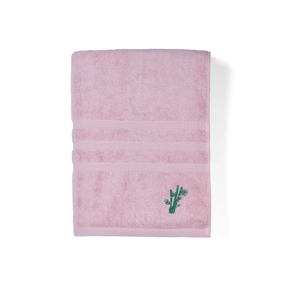 Feather & Spun Bamboo Cotton Bath Towel | Lavender Fragrance | Oeko-TEX® Standard 100 | Anti Microbial | Fade Resistant | Double Needle Stitch | 600 GSM - 76 cms x 137 cms view 2