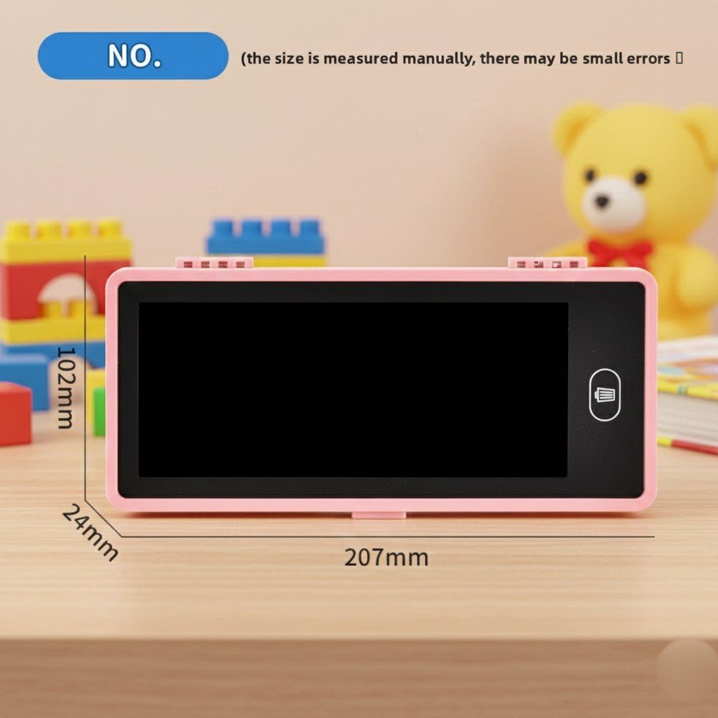 2-in-1 LED Pencil Box with LCD Writing Screen & Erase Button | Magical Smart Stationery Case for Kids | Birthday Party Return Gift | School Pencil Case for Boys & Girls (Multicolor) view 2