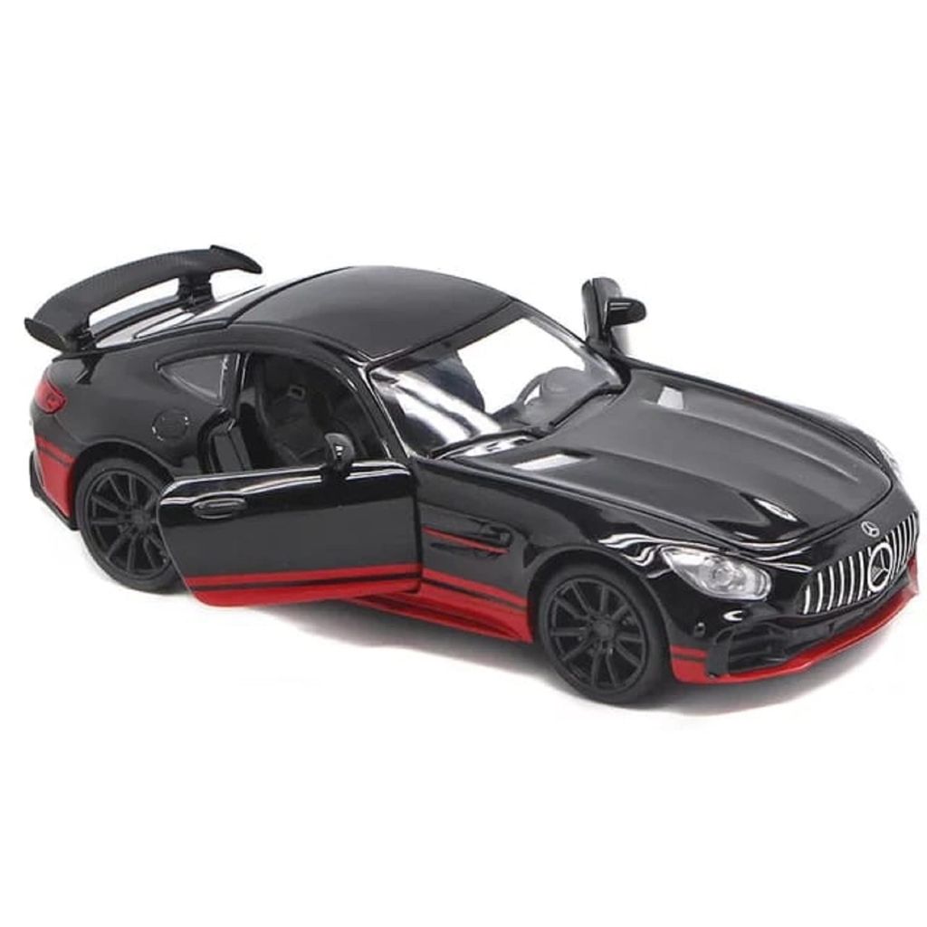 KTRS ENTERPRISE 1:32 Exclusive AMG GTR Die Cast Metal car | Alloy Metal Pull Back Die-cast Metal Cars Toys for Kids with Openable Door & Light | Kids' Play Cars & Race Cars Scaled Model Vehicles (1:32 AMG GTR) view 2