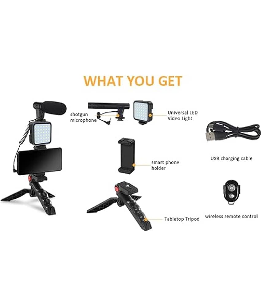 Dieu Mini Tripod Adjustable with Mobile clip holder Mobile Phone & Camera view 2