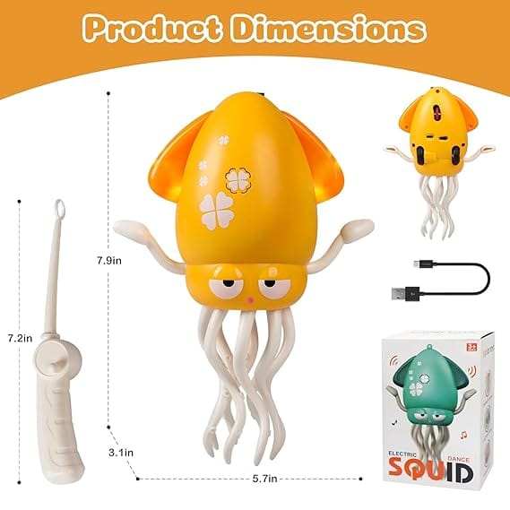 WireScorts Electric Dancing Octopus Toy with Led Light and Music view 2