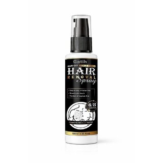 Painless Body Hair Removal Spray Gentle Effective Hair Remover for Legs, Arms Body (100ml)-Pack of 1