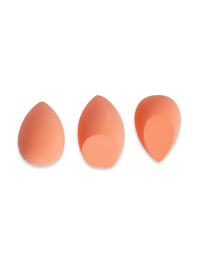 Bungalow Beauty Makeup Blending Sponges, Coral Orange, 3-Piece Set view 2