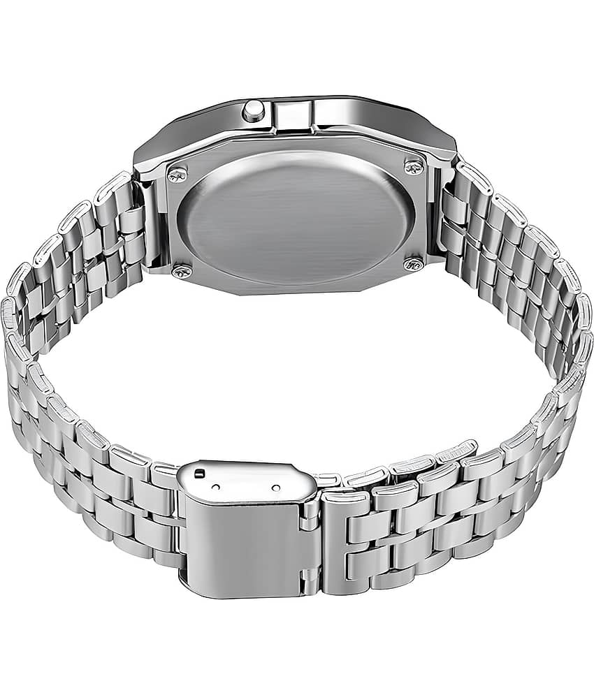Viser Silver Metal Digital Womens Watch view 2