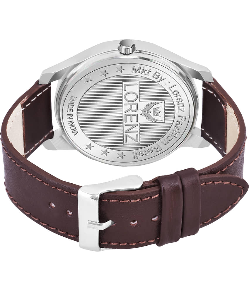 Lorenz Brown Leather Analog Men's Watch view 2