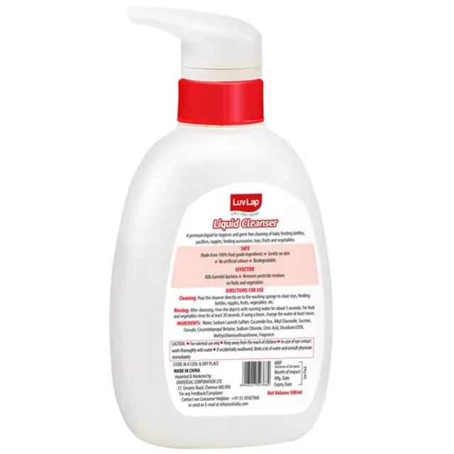 LuvLap Liquid Cleanser 500 Ml view 2