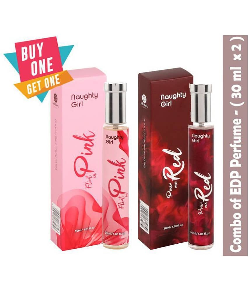 Naughty Girl Luxury EDP Pour Me Red Perfumes for Women With Flirt In Pink Buy One Get One (30ml x 2) view 2
