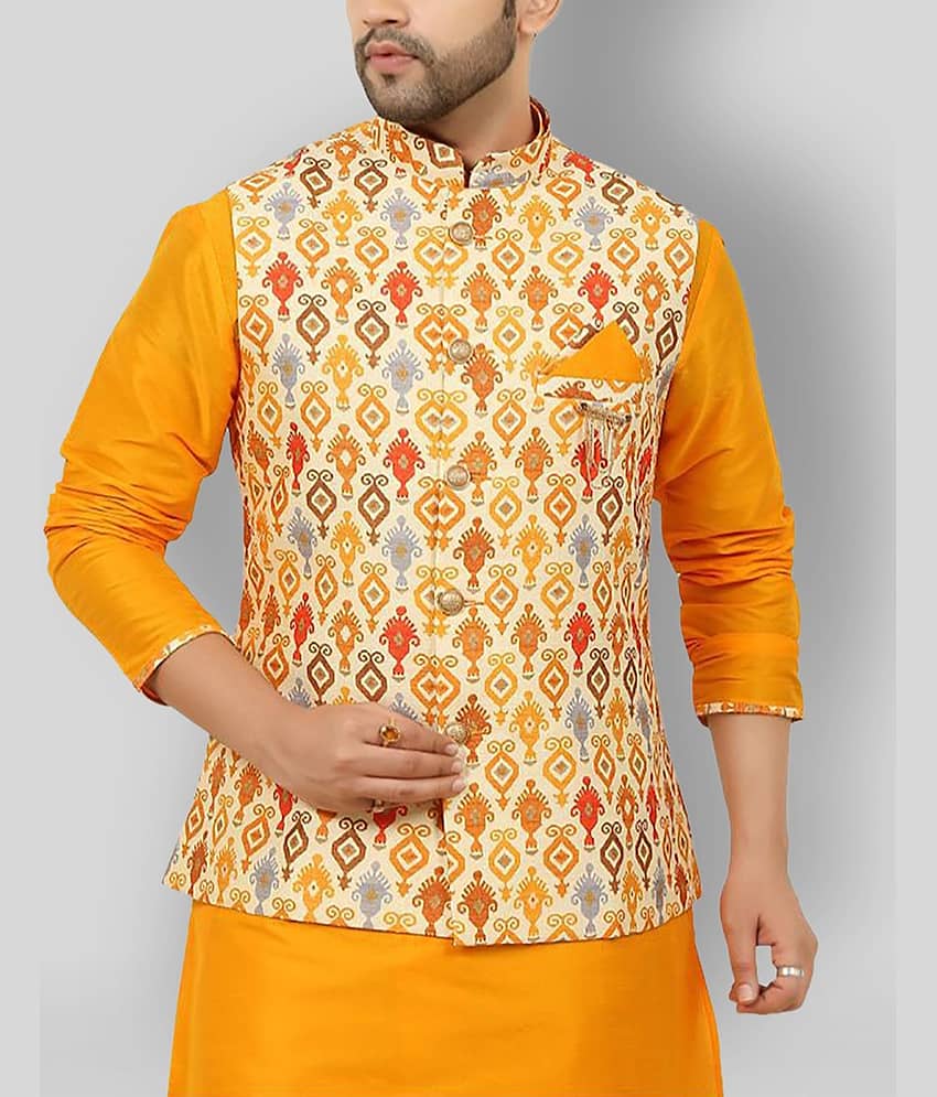 Paul Street - Blue Cotton Blend Slim Fit Men's Kurta Pyjama Set ( Pack of 1 ) view 2