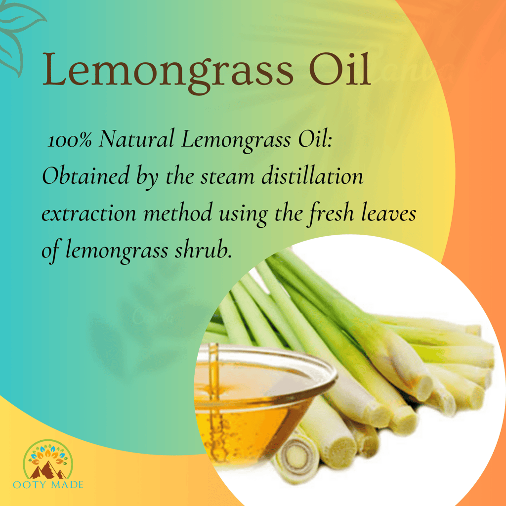 Premium Lemongrass Essential Oil - 100% Pure Extract for Aromatherapy and Wellness view 2