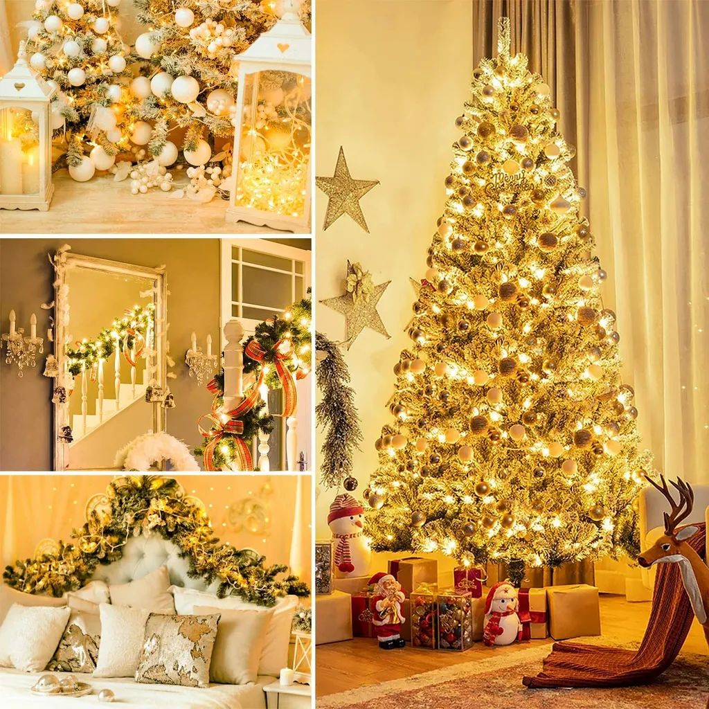 SPARKWORLD 5M Warm Yellow LED String Lights – Decorative Fairy Lights (Pack of 5) for Home, Events & Festivals | Size: 5 m view 2