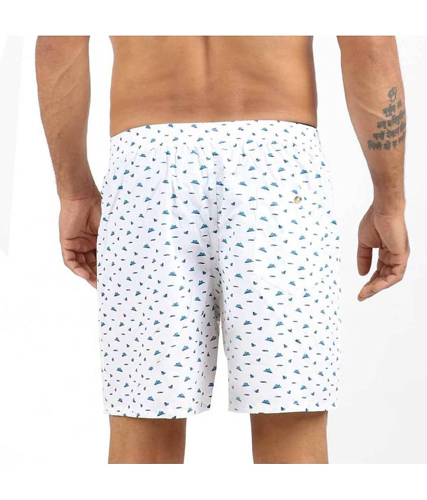 Supersquad Pack of 1 Cotton Boxers For Men's ( Sky Blue ) view 2