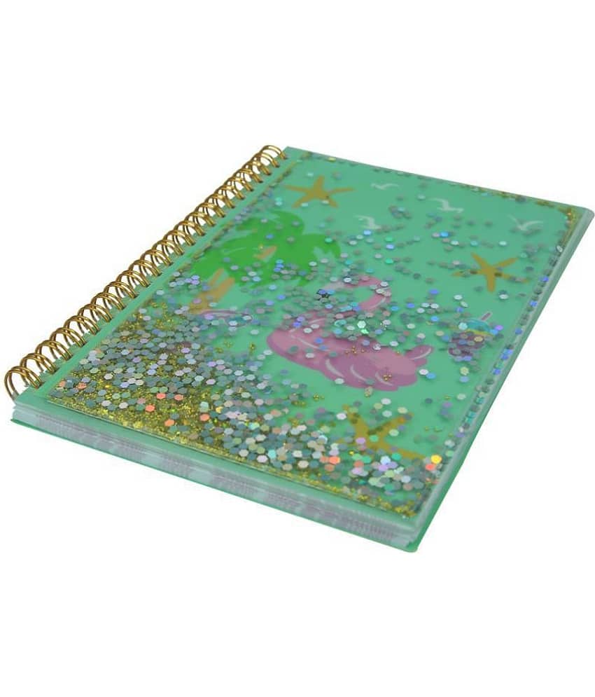 Smily Kiddos | Twinkle Metallic Spiral Notebook (Light Blue) | Kids Notebooks | School Accessory's | Kids Stationery Products | Light Blue Color Notebooks | Notebooks for Boys & Girls view 2