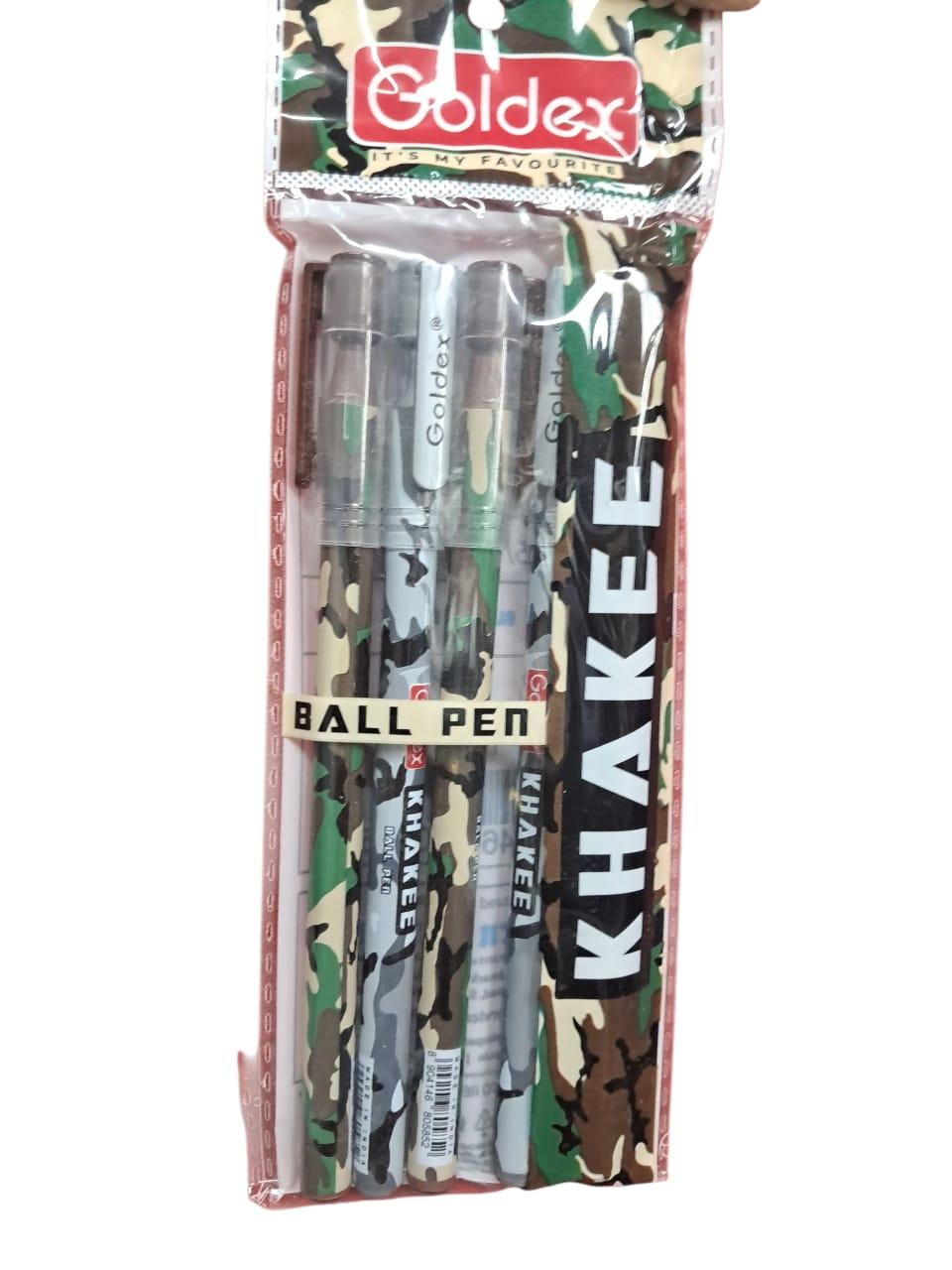 GOLDEX KHAKEE BALL PEN PACK OF 5 view 2