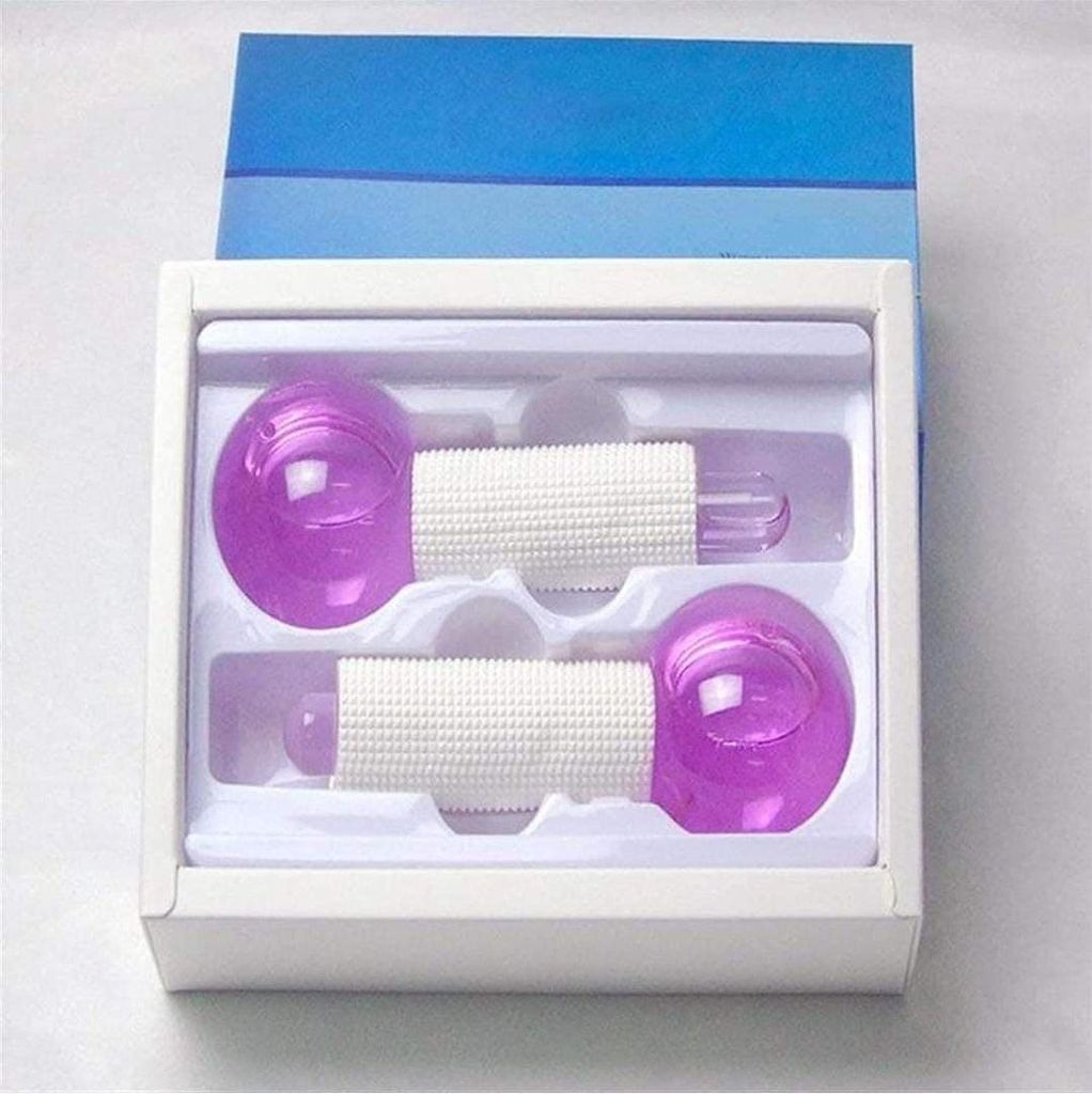 Twenty4x7 Facial Ice Globe,Smart Cool Face Roller Ball, Facial Massage Tools for for Neck Eye Circle Reduce Puffiness Anti Ageing Wriknles Soothing Firming Skin 2Pcs view 2