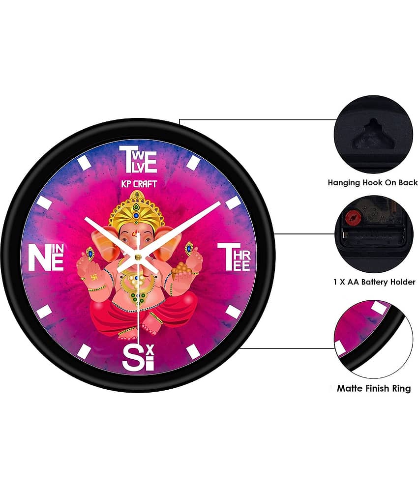 KP CRAFT - Circular Analog Wall Clock view 2