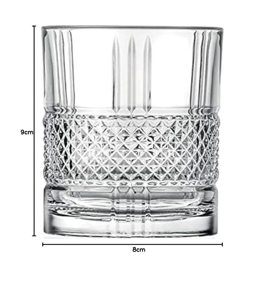 Premium Stylish,Crystal Bourbon Whiskey Brandy Glasses Wine Glass Crafted Lead Free Glass Great Rocks Barware for Scotch Bourbon Liquor Cocktail Drinks Spirit Drinks Scotch Cognac,(310 ml) view 2