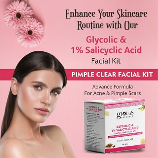 Globus Naturals Anti Acne Glycolic Salicylic Acid 6 Step Facial Kit For Oil Control Skin Lightening Suitable For Oily Acne Prone Skin 40gm Set of 2 view 2