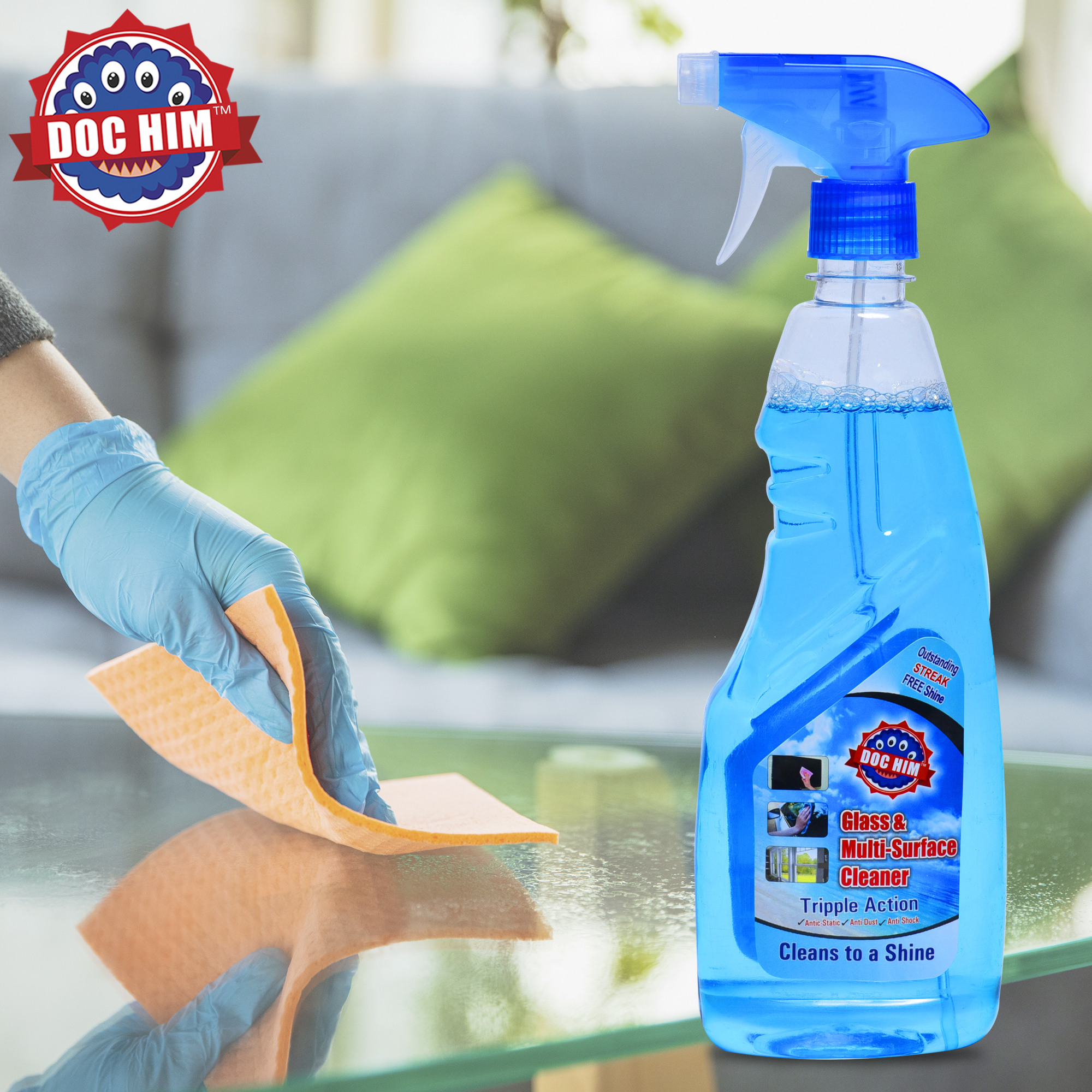 Doc Him Glass & Multi-Surface Cleaner 500 ML view 2