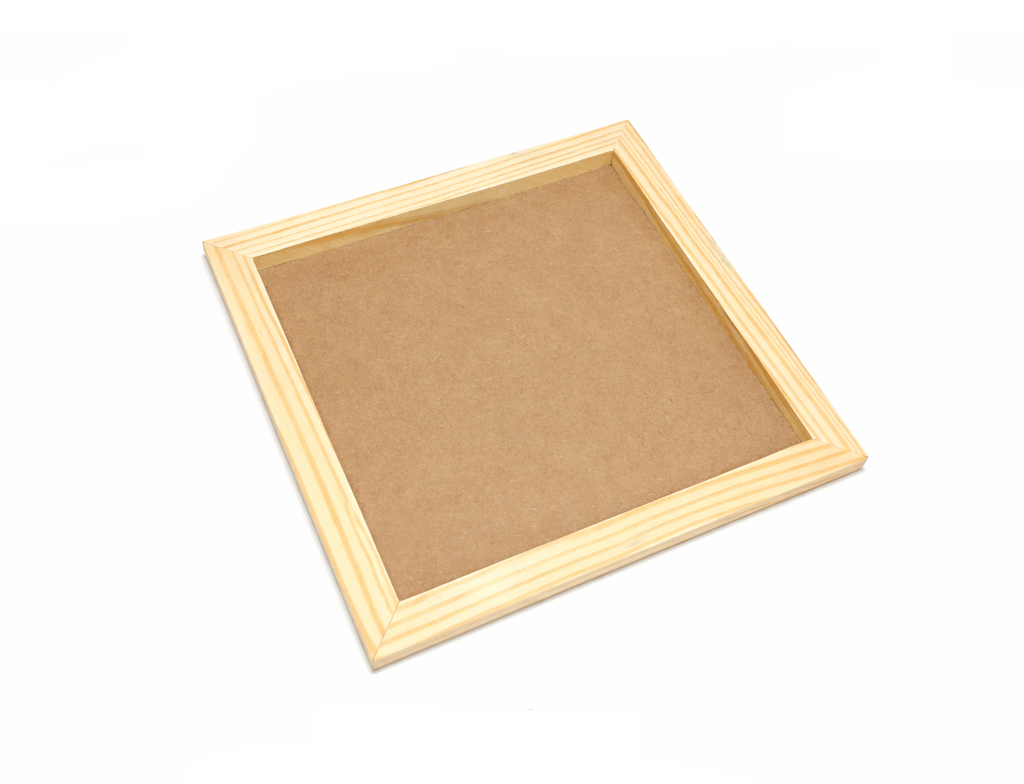 DEVESHA DIY Wooden MDF Frame Base, 10 x 10 Inch (Pack of 1) | Resin Frame for Art, Craft and Decoration view 2